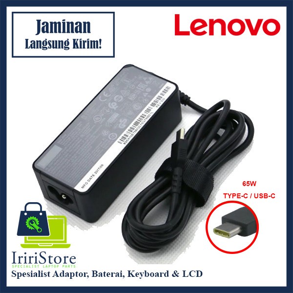 Adaptor Adapter Charger Casan Lenovo Type C 65W 65Watt