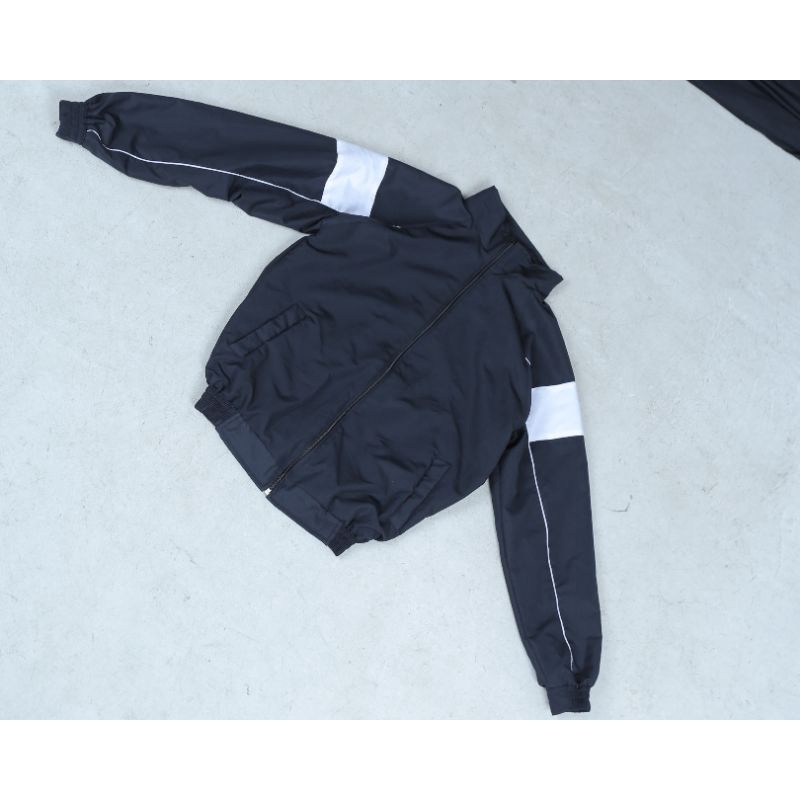 Jaket tracktop casual polos pria wanita
