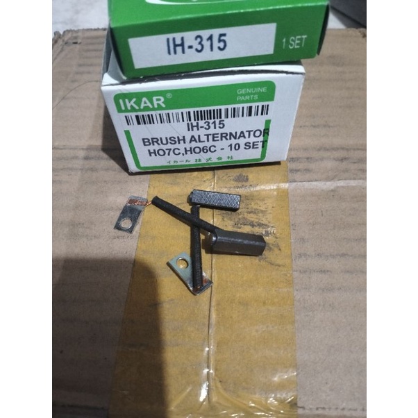 10set carbon karbon brush alternator dinamo ampere cas hino ho7c ho6c
