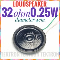 Loudspeaker 4cm 32ohm 0.25Watt Speker 40mm 32 ohm 0.25 Watt 1.575inch