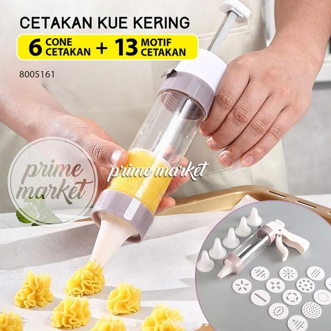 Cetakan Kue Kering Cetakan Cookies Press Set Semprit Alat Cetak