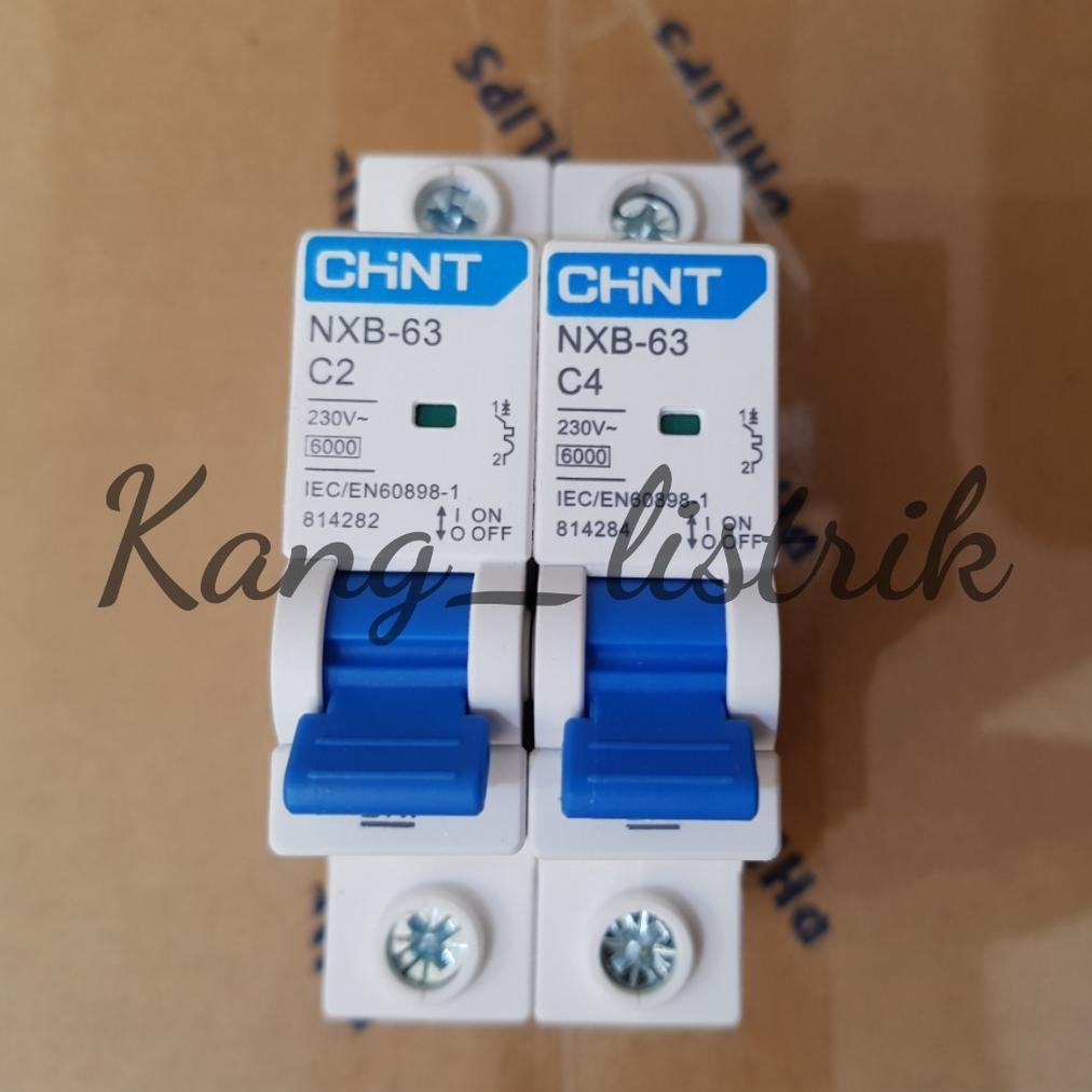Model baru - MCB CHINT NXB-63 1PHASE / MCB 1PHASE Chint 2A 4A ..