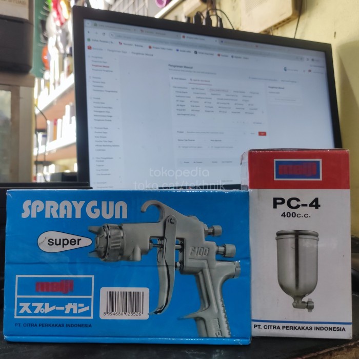 Spray Gun Meiji F100 Original Baru