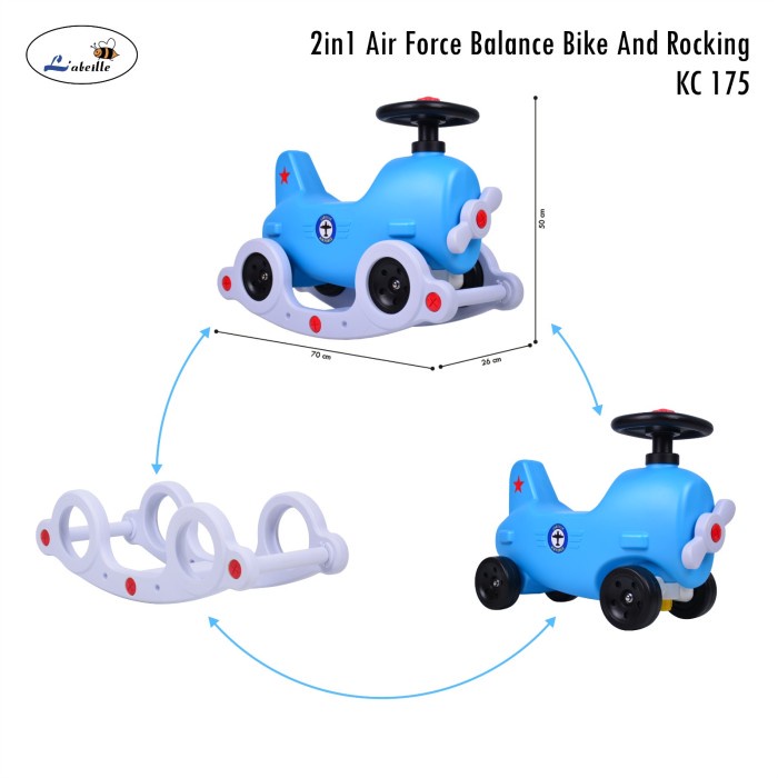 Promo Labeille Kc Ride On Mini Push Balance Bike Sepeda Roda 3 Anak Bayi