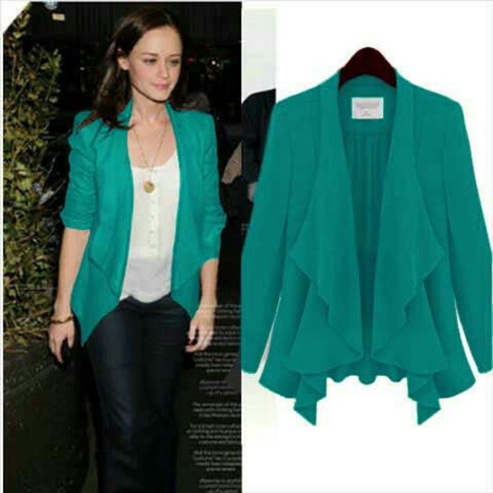 CG430 OUTER OUTWEAR CARDIGAN CARDI WANITA HIJAU TOSCA NO INNER PROMO