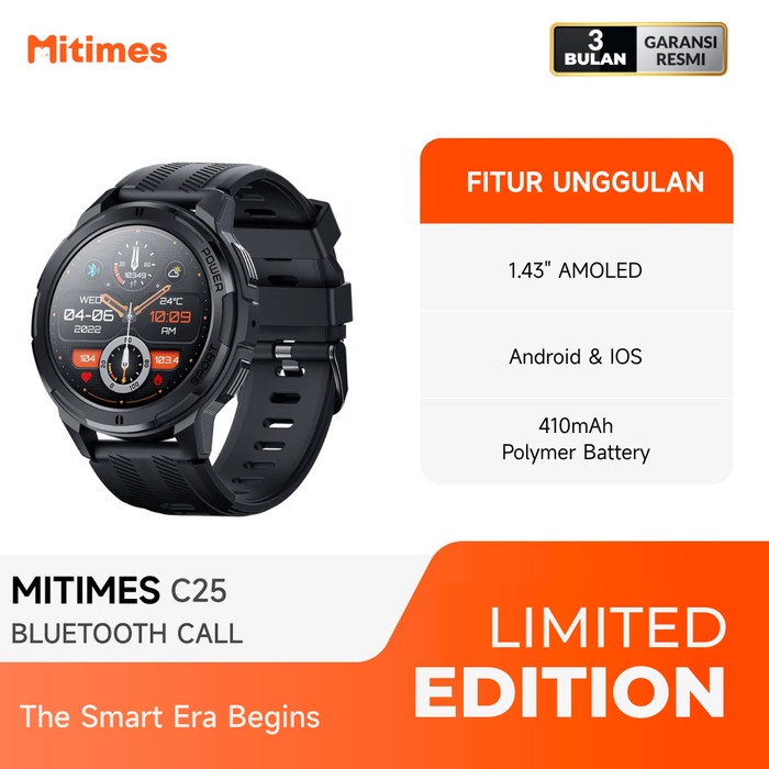 MITIMES C25 SMART WATCH 1.43 INCH AMOLED SPORT WATCH