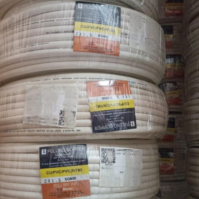yang dicari] kabel nym 2x1.5 pulung 50m
