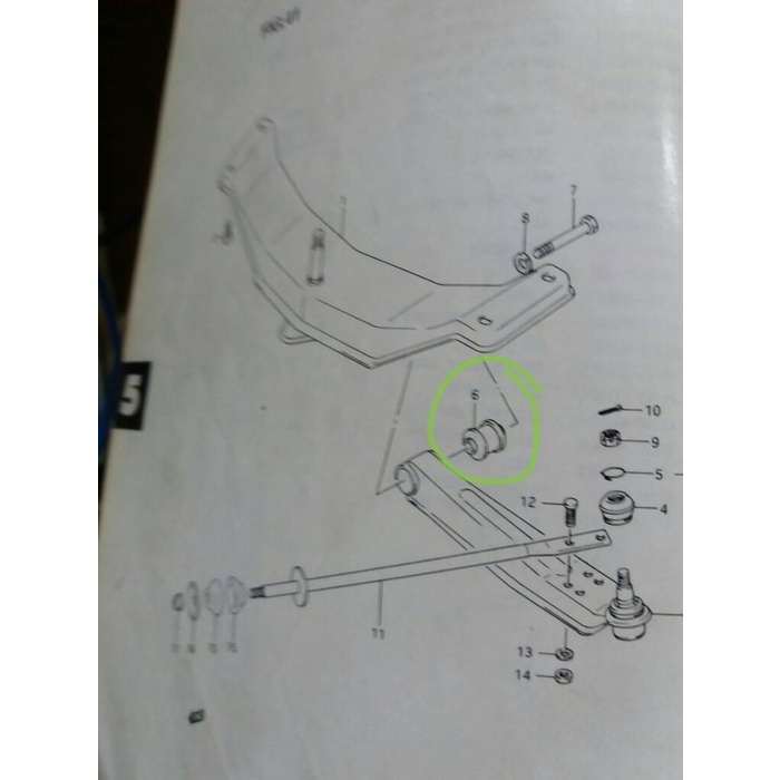 BUSHING LOWER ARM FUTURA - CARRY 1.5 1PC/BOSH SAYAP FUTURA -CARRY 1.5