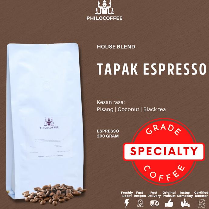 

Biji Kopi Tapak Espreso 200g | Espresso Coffee CS