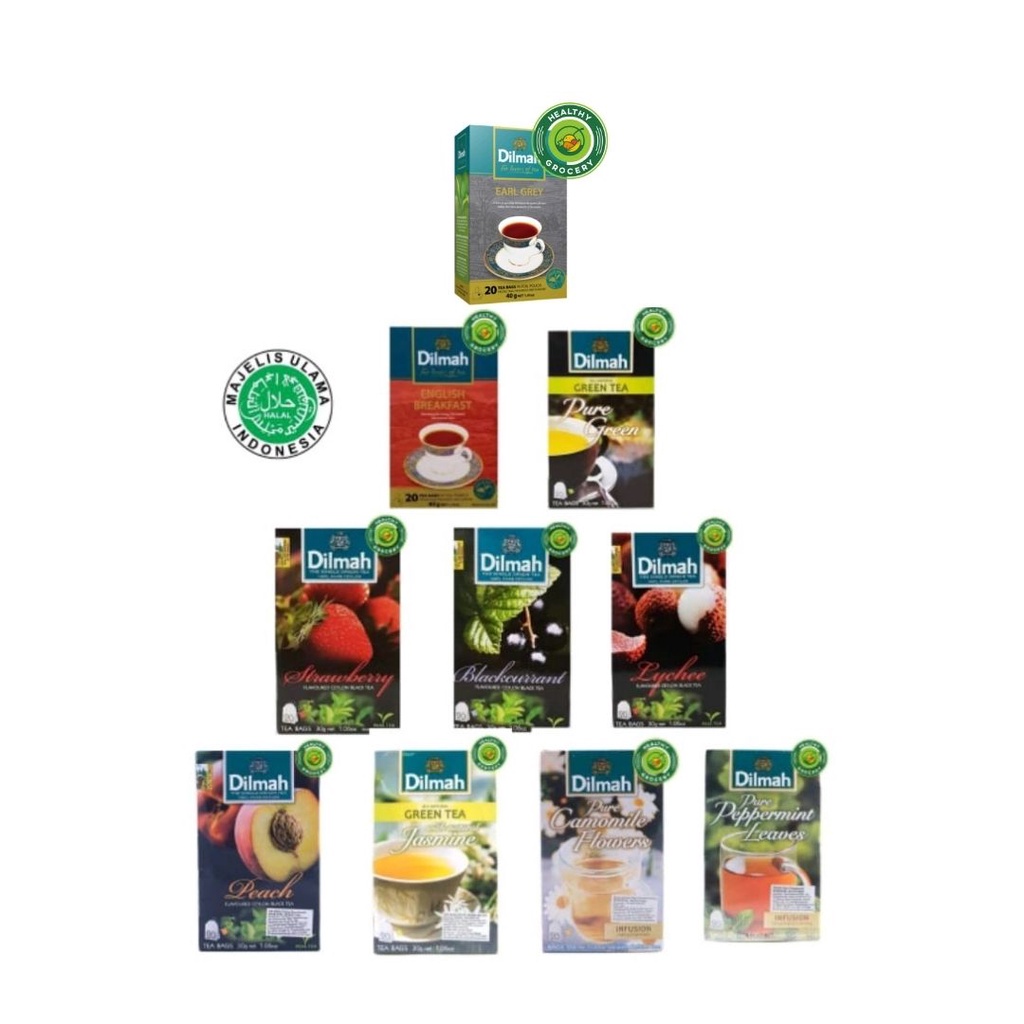 

Dilmah All Varian Tea Bags Teh Hitam Celup Tanpa Amplop