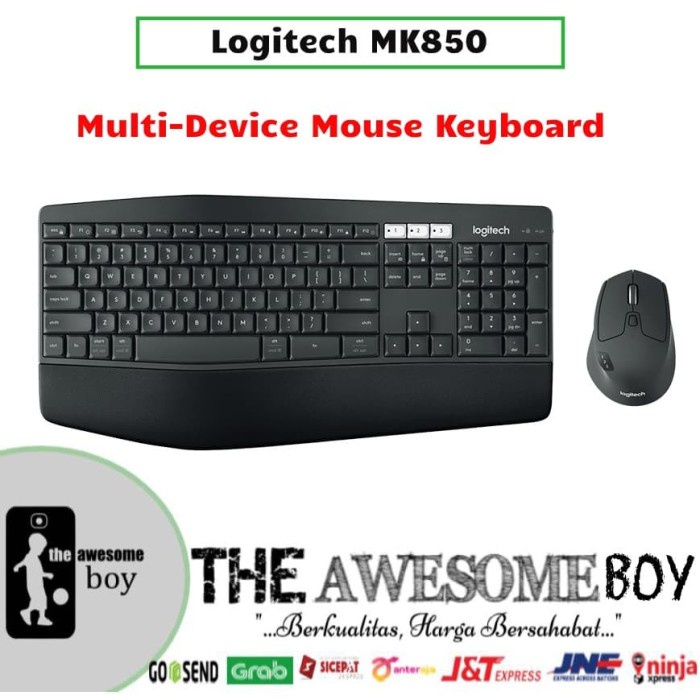 Logitech Mk850 Wireless Bluetooth Keyboard Mouse M720 Combo Flow