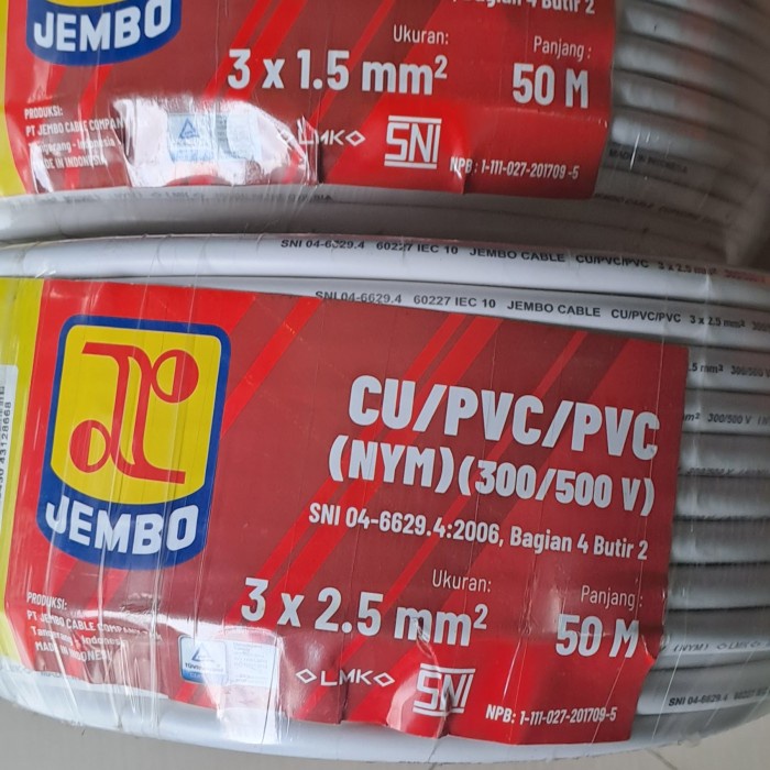 <<<<<] kabel 3x2.5mm jembo NYM