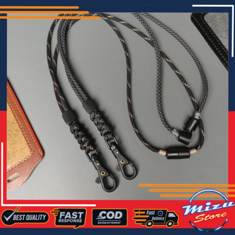 

V5-LANYARD PARACORD TALI KALUNG GANTUNGAN ID CARD / NAME TAG