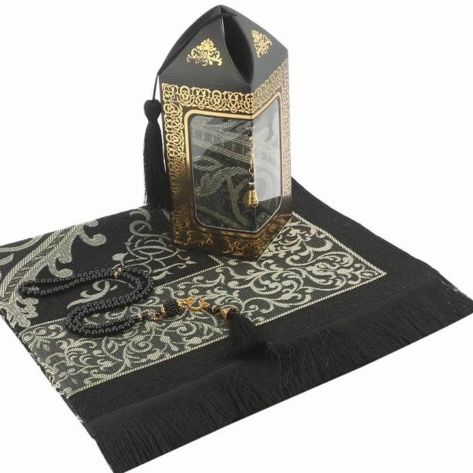 paket suvenir umroh sajadah plus tasbih turki