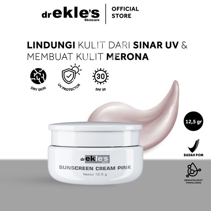 Ekle's Sunscreen Cream Pink Premium | SKINCARE CLINIC DR EKLES | BPOM