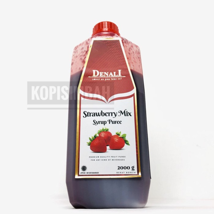 

Silahkan Order] Puree Denali Rasa STRAWBERRY MIX 2000ml Konsentrat Mixing Bartender