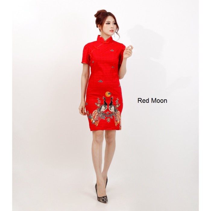 Baju Imlek/Dress Imlek/Cheongsam/Fashion Wanita/Murah/Baju Merah/Imlek