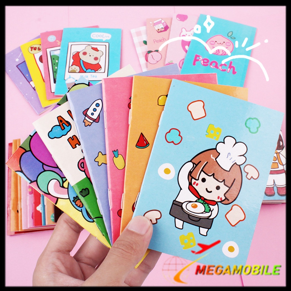 

MM - Buku Tulis Mini Kartun Note Book Mini Cartoon Lucu Book Notepad Karakter Buku Catatan Memo Kecil