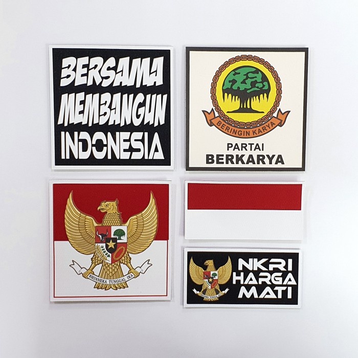 

\"\"\"\] Emblem Patch Partai BERKARYA Kualitas Premium