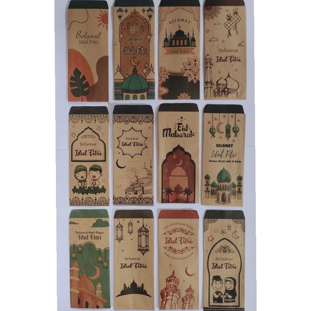 

AMPLOP LEBARAN THR JUMBO 2024 BAHAN KERTAS KRAFT ISI 10