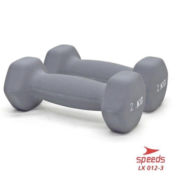 New Dumble Barbel Vinyl Speeds 2Kg Original Berkualitas
