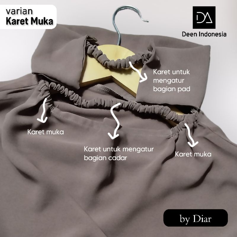 TERPOPULER HAWA SERIES - French Khimar Instan Jumbo Long Oval Bahan Malika Arabian Premium FK