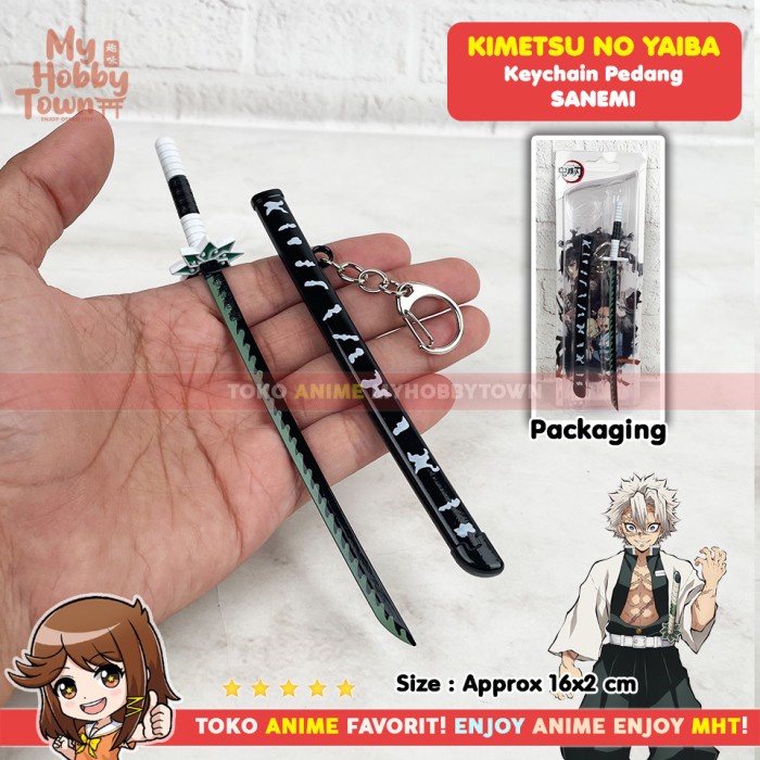Gantungan Kunci Anime Kimetsu no Yaiba Pedang Sanemi Nichirin