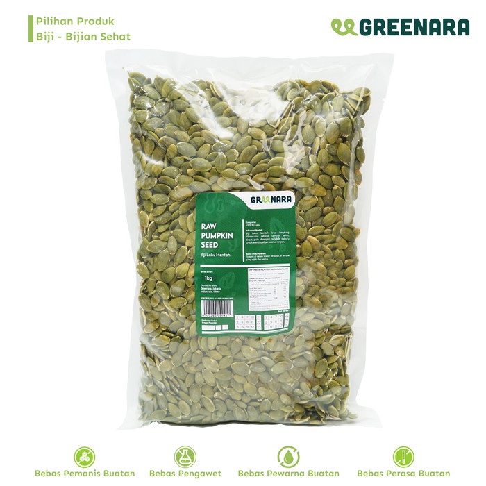 

BIJI LABU MENTAH 1KG / RAW PUMPKIN SEED