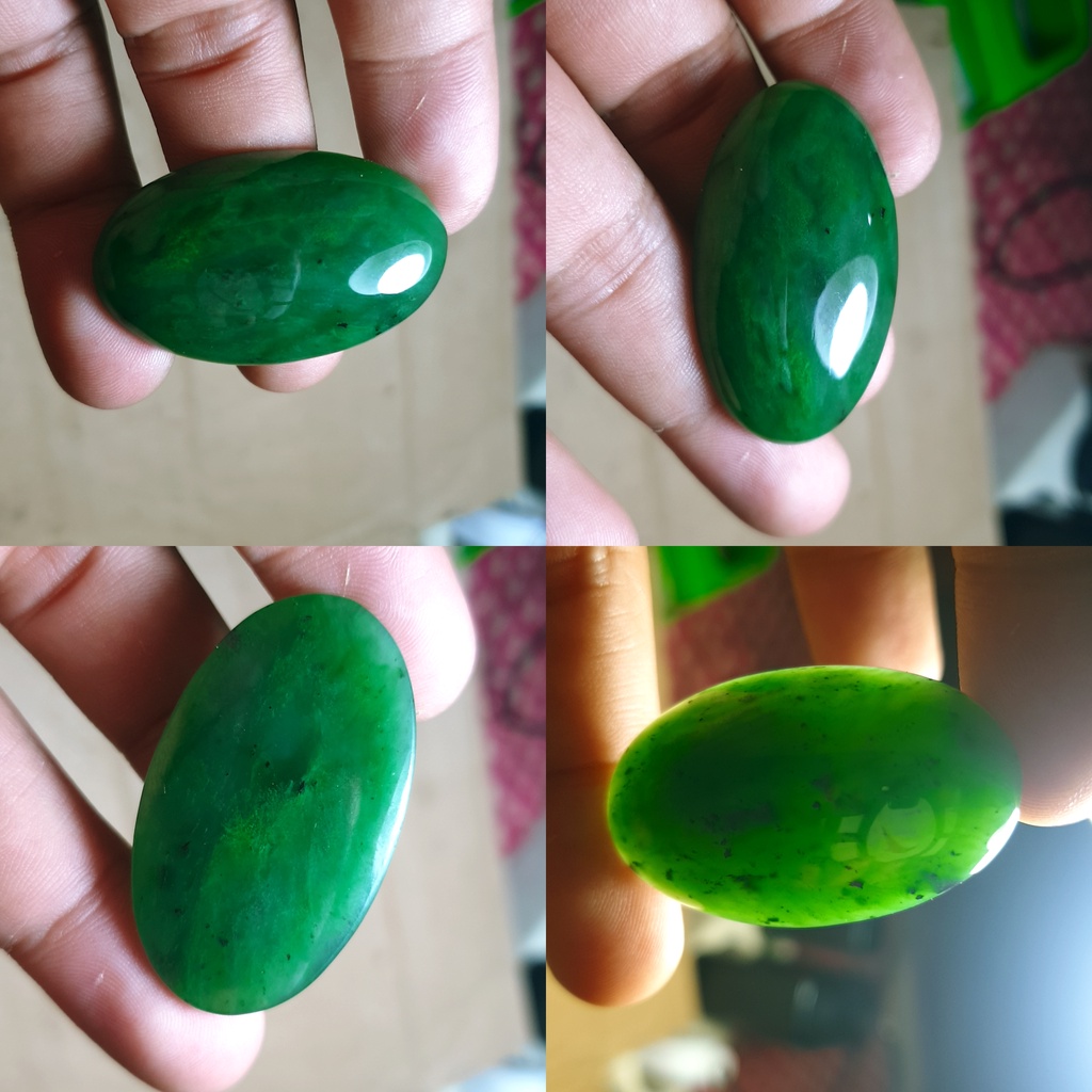 BATU GIOK SUPER KERISTAL HIJAU GIOK BUNGA NATURAL ORIGINAL ACEH HQ NO147