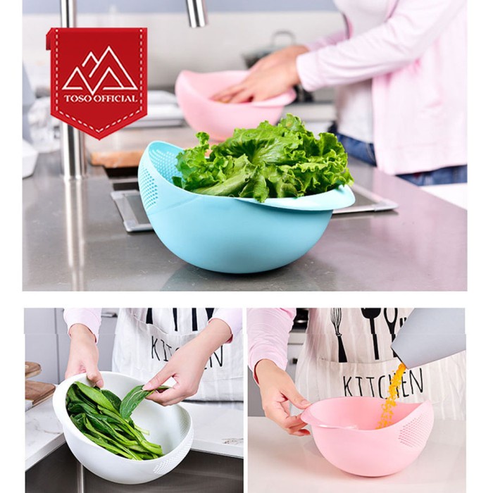 

Baskom Cuci Sn Buah Saringan Cuci Tirisan Drain Basket