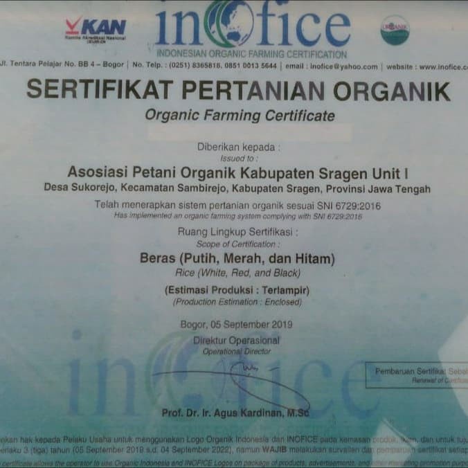 

Organik Mentik Wangi - Non Vakum