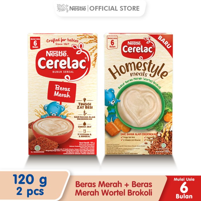 

Nestle Bayi Merah + Merah Wortel Brokoli