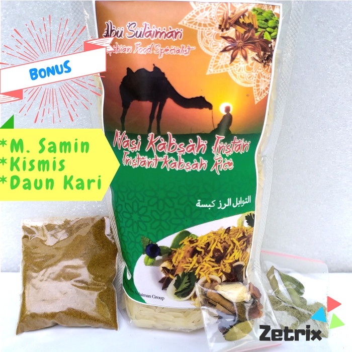 

Nasi Kabsah Basmati Instant Komplit Khas Arab