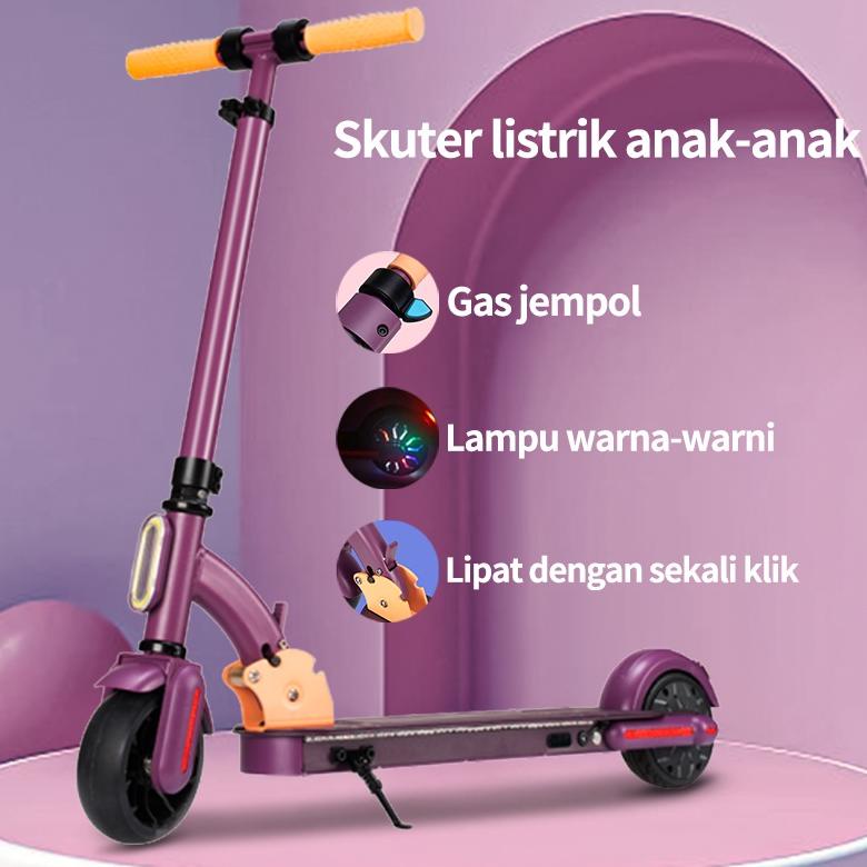 Skuter Listrik Anak Skuter Pedal Skuter Listrik Mainan Anak