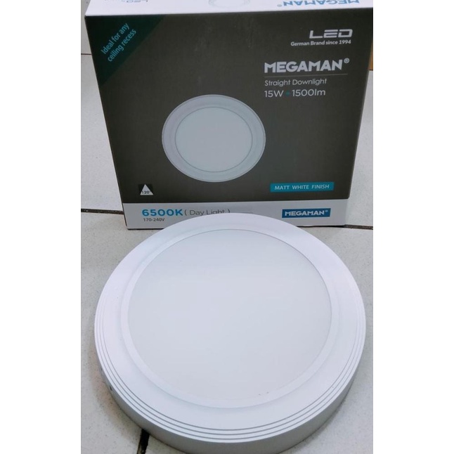 MEGAMAN DOWNLIGHT 15W BULAT OUTBOW LAMPU LED DOWNLIGHT OUTBOW Siap Proses