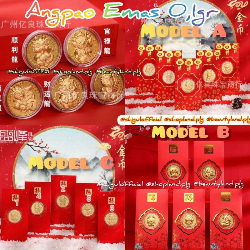 

Angpao Gold Angpao Emas 24k Shio Naga Dragon 2024 Imlek au999 BERSERTIFIKAT
