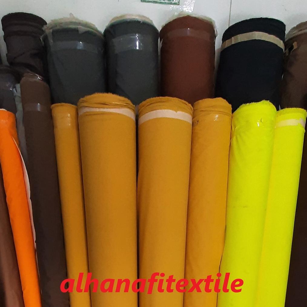 Kain Meteran Motif Bahan Kain Parasut Anti Air Goretex  Hitam 3 Lapis Kualitas Import Premium Eceran