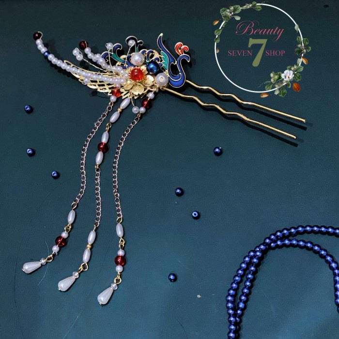 Tusuk Konde Phoenix Chinese Hairpin Asesoris Sangjit Pesta Wedding