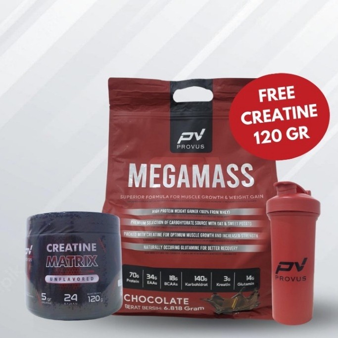 Provus Mega Mass Megamass 15 Lbs 15Lbs Bpom Halal Mass Gainer
