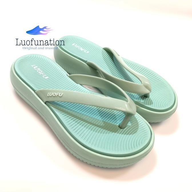 Luofu E 7204 - E01Ws Size 36-40 L Sandal Jepit Tebal Jelly Wanita