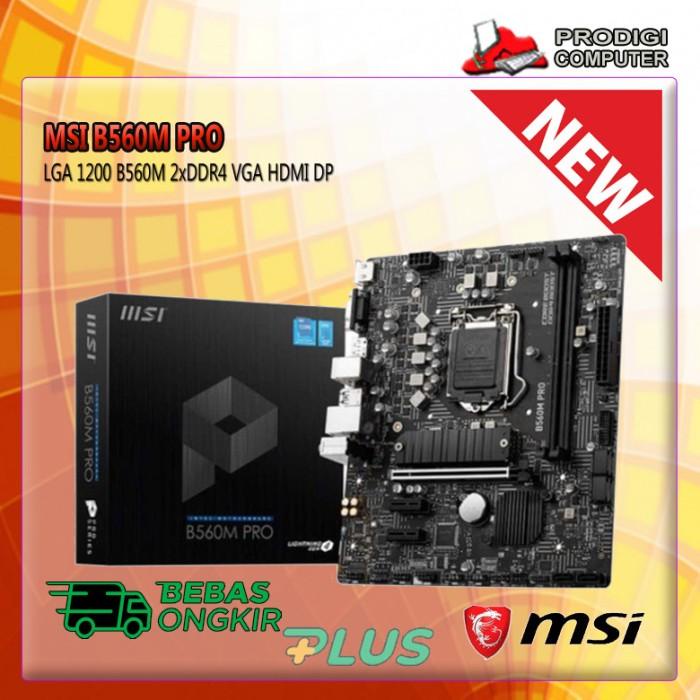 MOTHERBOARD MSI B560M PRO LGA 1200 B560 2XDDR4 VGA HDMI DP
