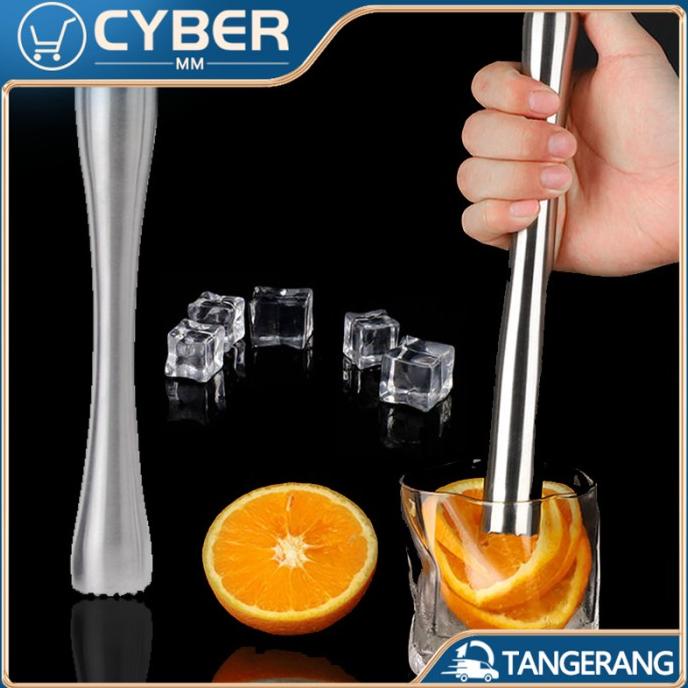 22.5cm Alat Pukul Es Batu Stainless Penghancur Es Batu Manual