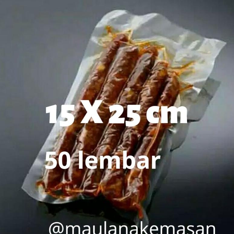 

Terbaru! Plastik vakum vacuum bag 15x25 cm 50 lembar ter 80 micron