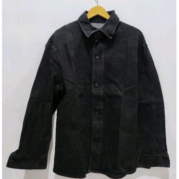 Jaket Denim Hoodie Pria Tft Brand SPAO Size L