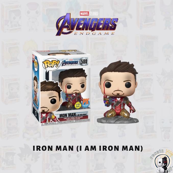 Funko POP Avengers EndGame - Iron Man (I Am Iron Man) #580