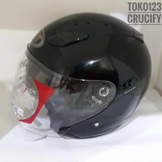 Kyt Dj Maxi Helm Half Face Double Visor