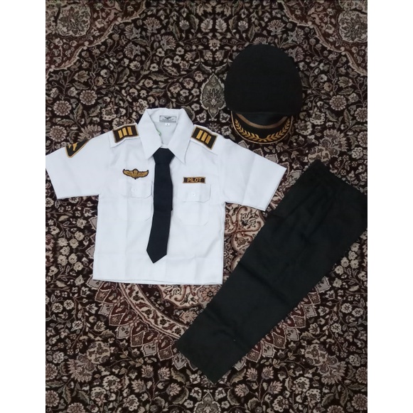 Setelan Baju Pilot Anak / Baju Profesi Anak / Anak Laki Laki