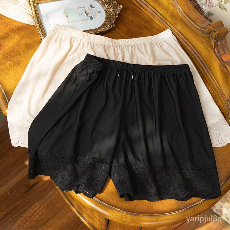 

Celana Piyama Dasar Boxer Tipis Anti-eksposur Celana Keselamatan Sejuk Non-Curling Sutra SusuDC202