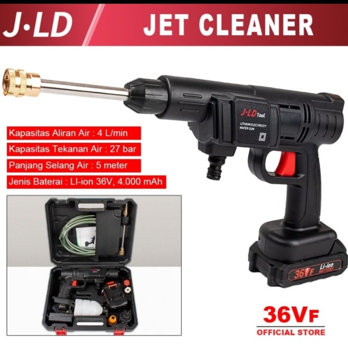 MESIN JET STEAM CLEANER CORDLESS JLD 36vf fullset japan tehnologi