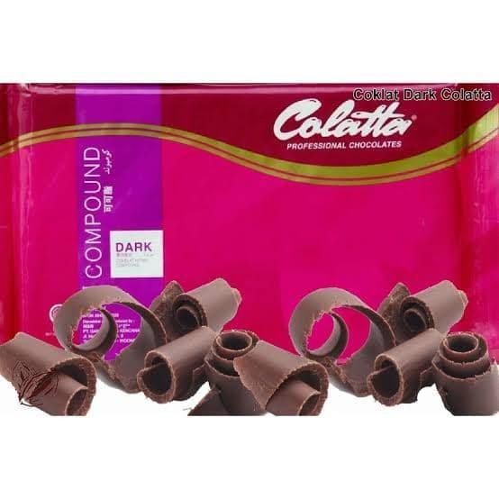 

COLATTA CHOCOLATE COMPOUND DARK COKELAT COKLAT HITAM 500 GR REPACK